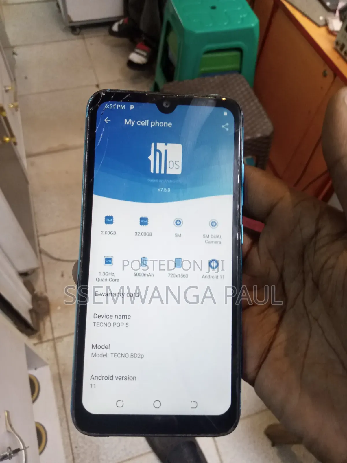 Tecno Pop 5 32 GB Blue