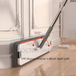 Hands-Free Flat Mop and Bucket Set