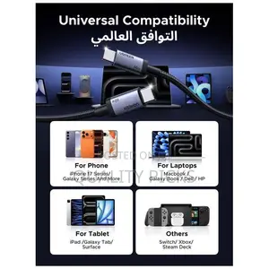 Ugreen Type C Cable 60W PD Fast Charging (1Meter),