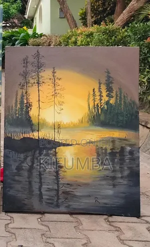 Sunset Painting on Canvas