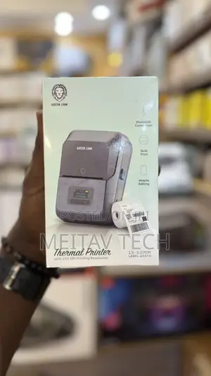 Green Lion Thermal Printer With 203 DPI Printing Resolution, TFT