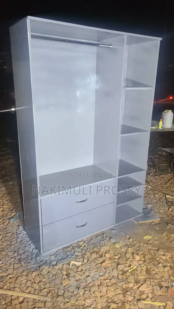 Gray Open Closet System