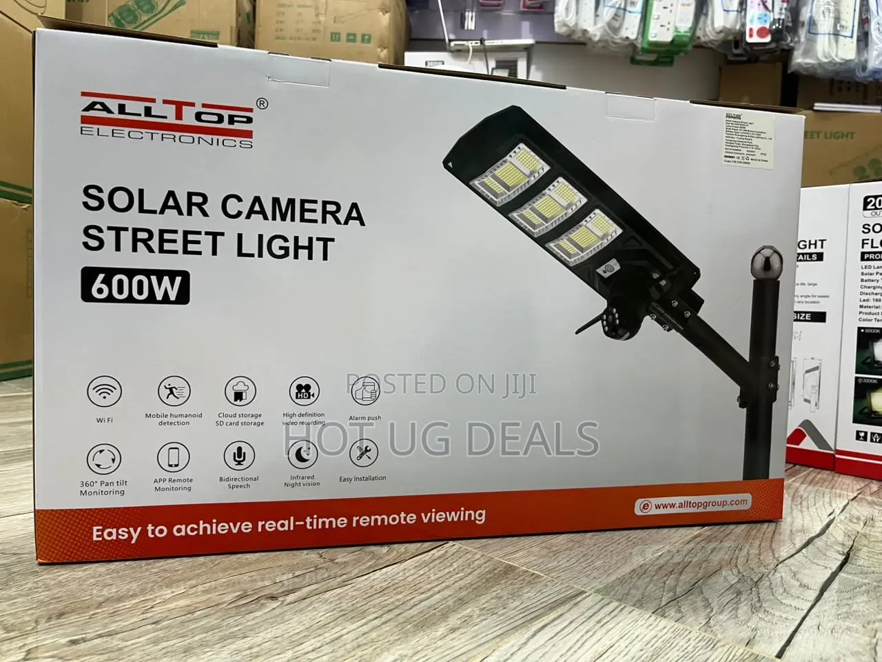 Solar Camera+Lighting 2-in-1, Water-Proof 600W Security Light