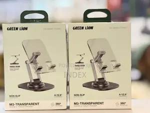 Green Lion M3 Foldable Phone Tablet Holder, 360° Rotation, 3-Axis