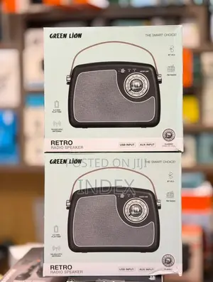 Green Lion Retro Radio Speaker Portable Bluetooth V5.3 Wireless Speake