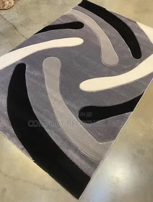 Curve Medium Carpets Gray 150cm by 220cm