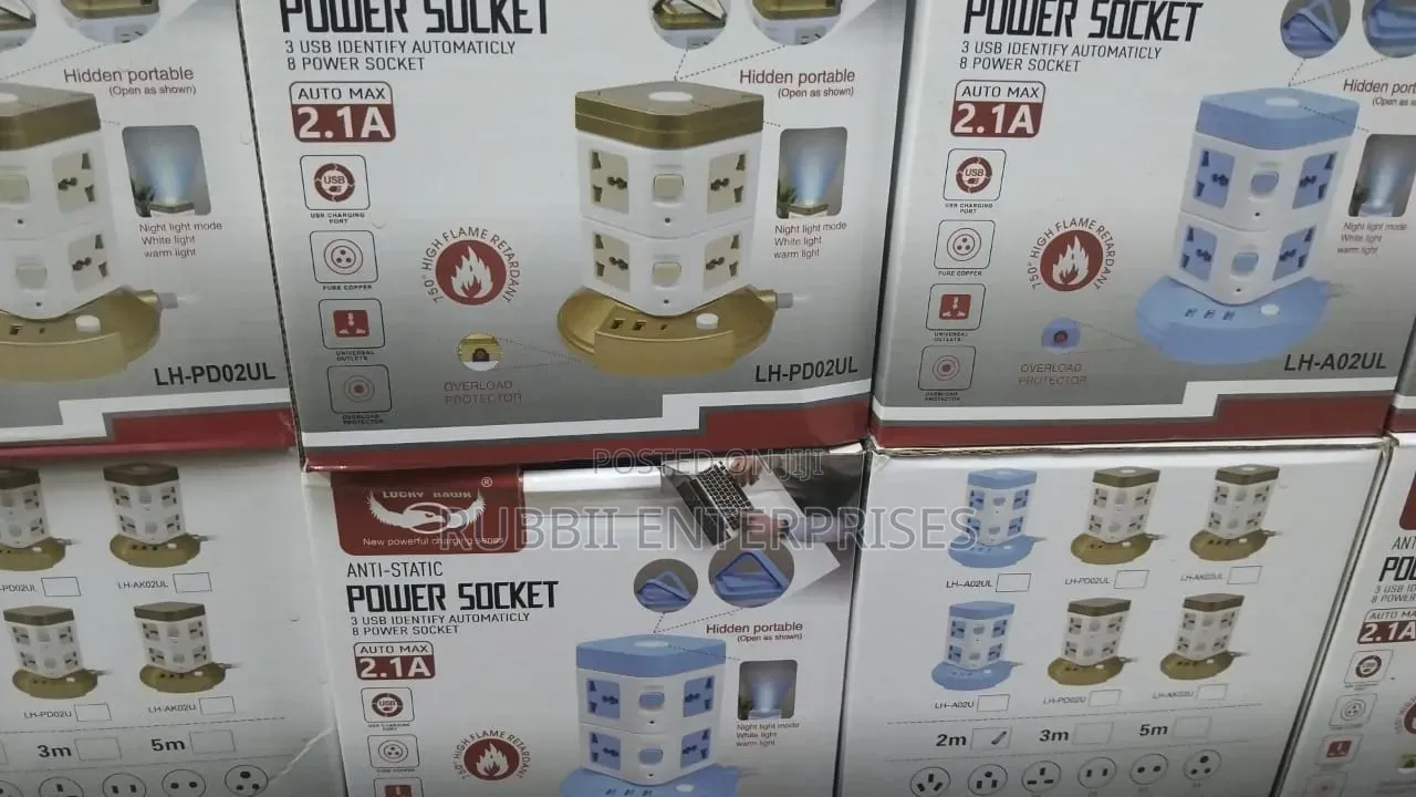 Portable Vertical Power Extension ~ 2 Vertical Socket