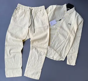 Armani Exchange Linen Two Piece Set