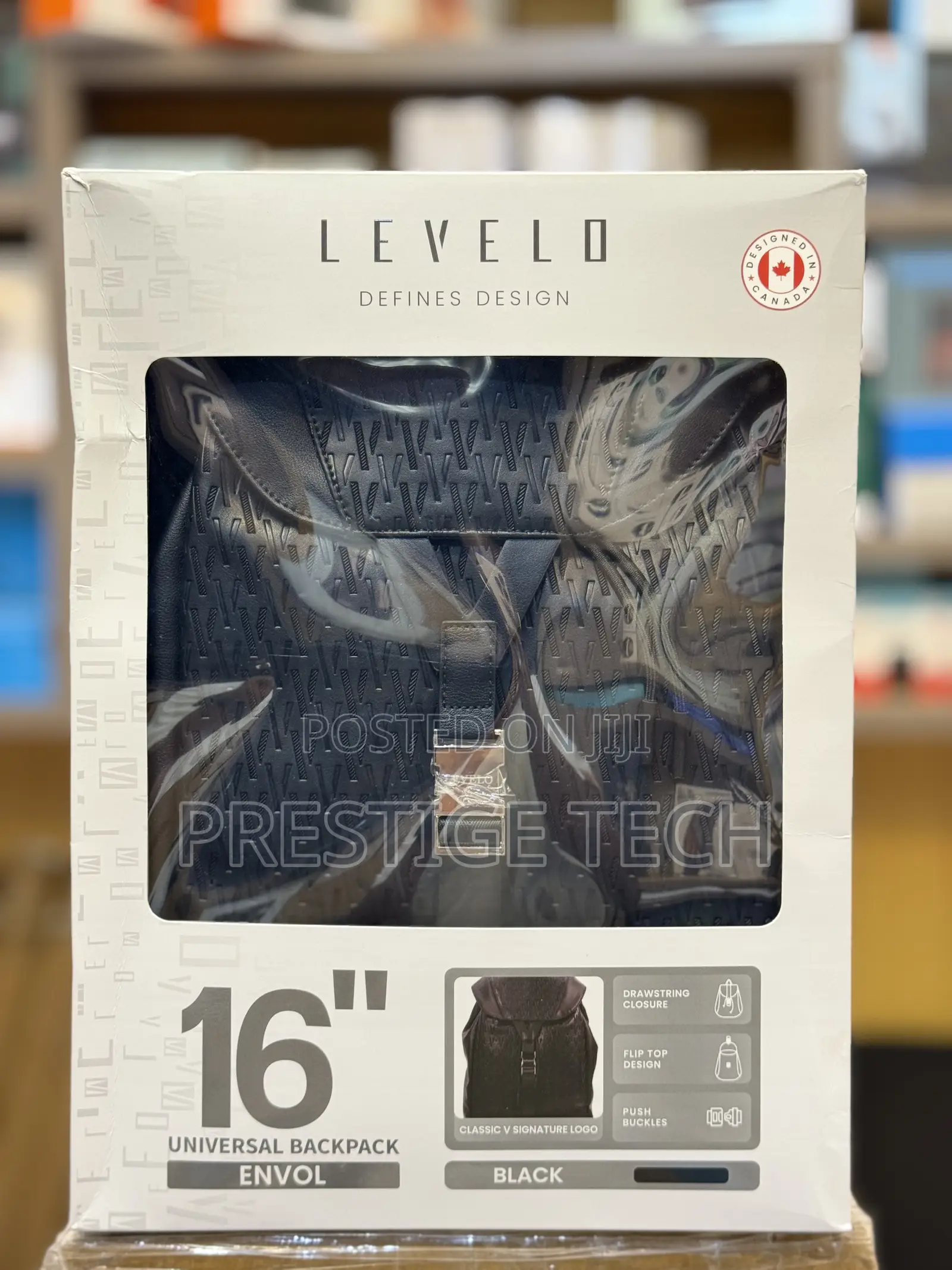 Levelo Envol 16inch Laptop Backpack Bag With Multiple Compartments