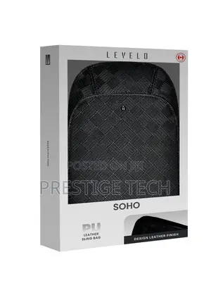 Levelo Soho Leather Sling Bag / Cross Bag Designed PU Leather Finish