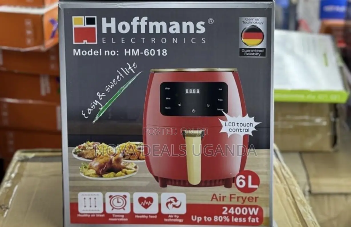 Hoffmans 6L Air Fryer 2400W With Touch Display HM-6018