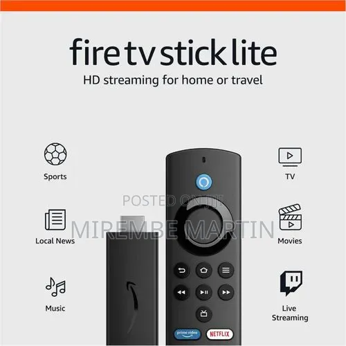 Amazon Fire TV Stick Lite, Full HD Streaming Device, Alexa