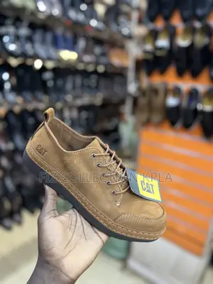 Original Caterpillar Brown Leather Casual Men’s Comfort Lace-Up Shoes