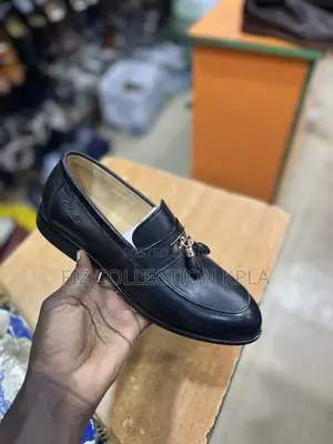 Original Clarks Men’s Black LeatherTassel Loafers ClassicSlip-On Shoes