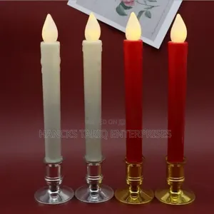 12 PCS Silver-Plated / Metallic Pillar Candle Holders.