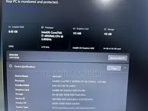 Laptop Lenovo ThinkPad T540p 8GB Intel Core i7 SSD 256GB