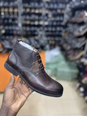 Original Brown Textured Leather Gentle Casual Ankle Boots