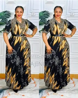 Long Animal Print Dress
