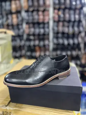 Premium Franco Banetti Black Leather Oxford Formal Shoes