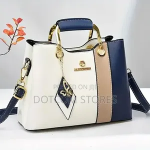 General Women's Contrast Color Tote Bag With Crossbody/Shoulder Strap