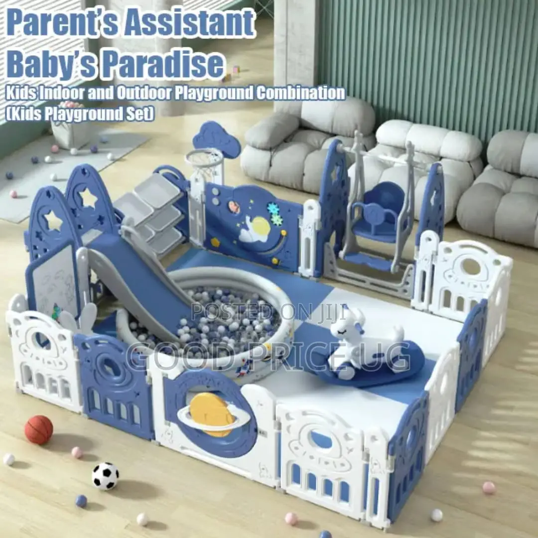 Space-Themed Multi-Activity Baby Playpen Yard