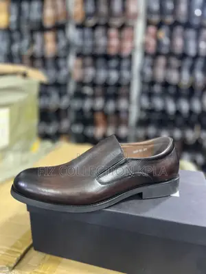 Men’s Original Franco Banetti Brown Leather Formal Slip-on Shoes