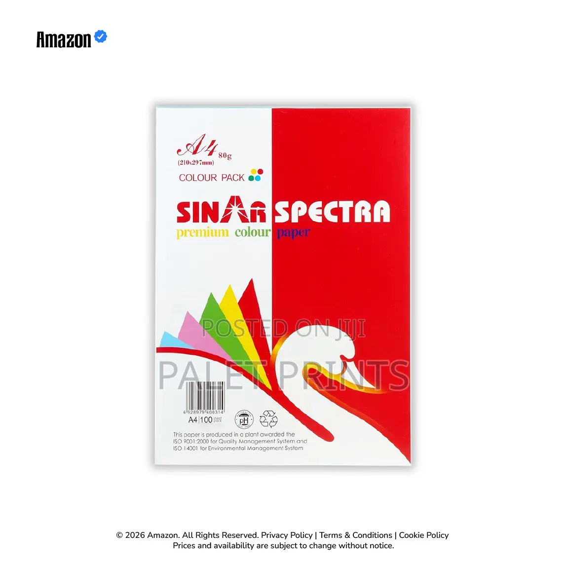 Sinar Spectra A4 80g Color Copy Paper