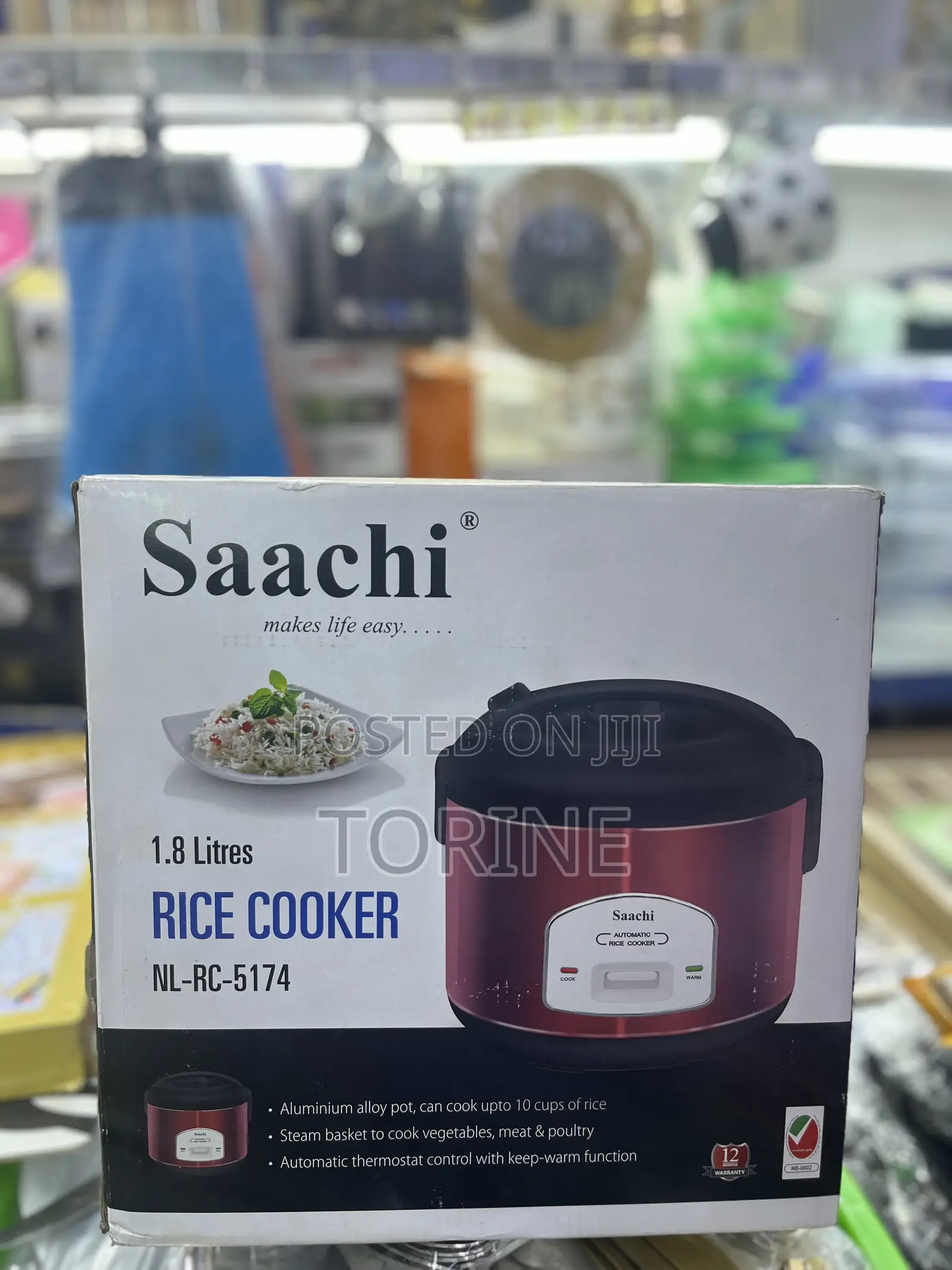 Saachi Rice Cooker 1.8 Liters