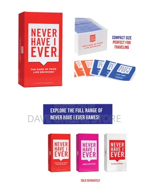 Never Have I Ever Card Game
