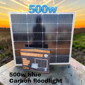 Premium 500W Blue Carbon Solar Flood Light for Homes Shops 097
