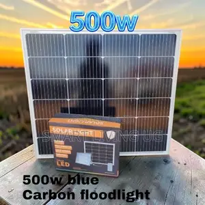 Premium 500W Blue Carbon Solar Flood Light for Homes Shops 097