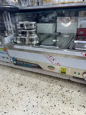 Commercial Electric 6-Pan Bain-Marie / Food Warmer.