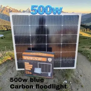 Long-Lasting 500W Blue Carbon Solar LED Flood Light 621