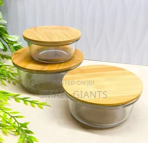 3pcs Glass Food Storage Containers