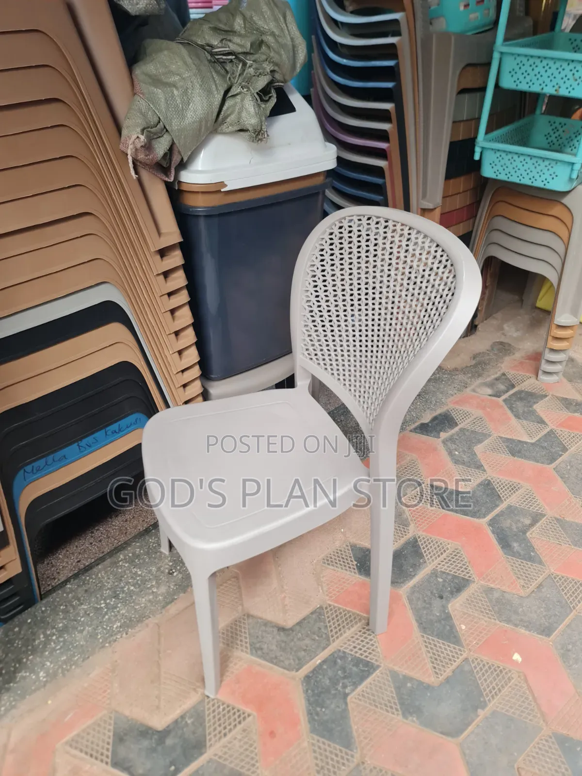 Gray Outdoor Polypropylene Chair Plastic Chair