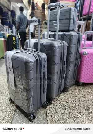Quality Rubber Plastic Suitcases Full Set. 4pcs in 1set
