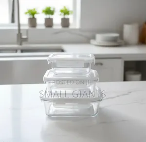3pcs Borosilicate Glass Food Storage Containers
