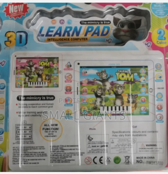 Talking Tom 3D Learn Pad Educational Tablet for Kids