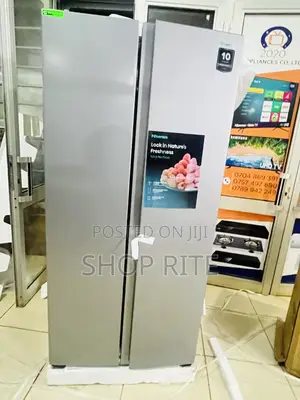 HISENSE 560 Liters Double Door Side by Side Refrigerator 3yrs Warranty