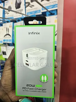 Infinix 20W PD Fast Charger With USB-C to USB-C Cable