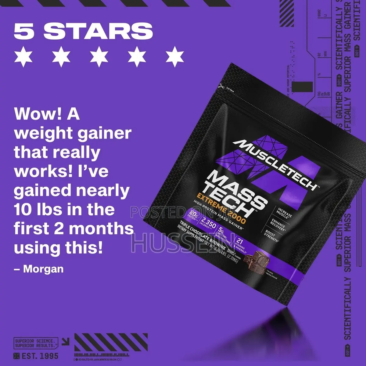 Muscletech Mass Gainer Mass-Tech Extreme 2000 (2.72kg)