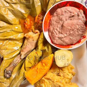 Chicken Luwombo With Matooke and Other Foods -C.E.O Lunch Special