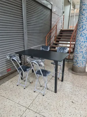 Vecelo Foldable Table and Chairs Set 4people