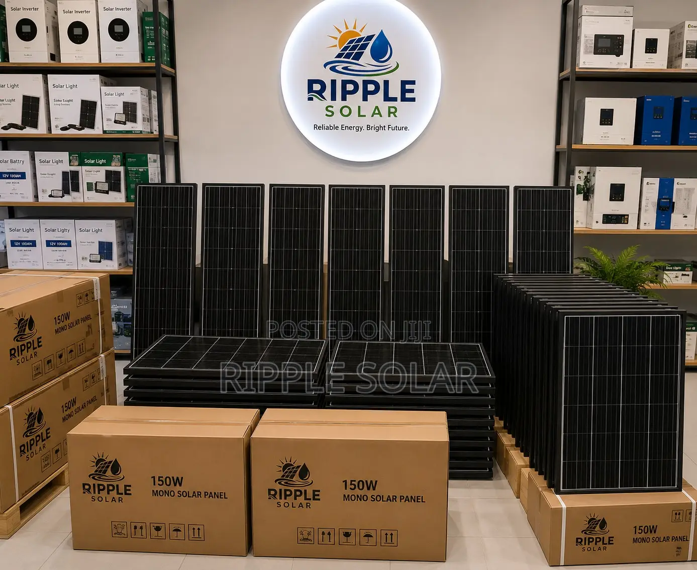 150W Black Monocrystalline Solar Panel