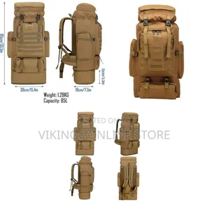 Tactical Backpack, Camping Hiking Backpack 85L Large Capacity Assault