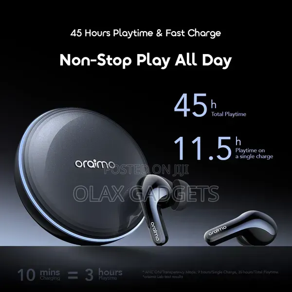 Oraimo SpaceBuds 2 AI Smart 45hrs Playtime True Wireless Earbuds