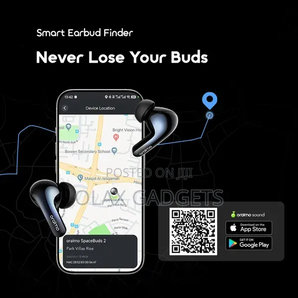 Oraimo SpaceBuds 2 AI Smart 45hrs Playtime True Wireless Earbuds