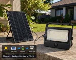 200W Portable Solar Flood Light