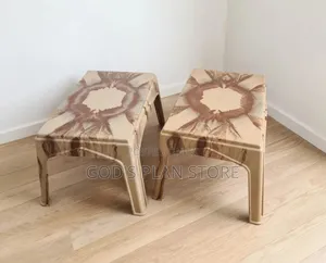 Marble Beige Plastic Coffee/Dining/Bar Plastic Table