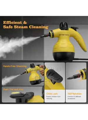 Handheld Pressurized Steam Cleaner, Model A001,